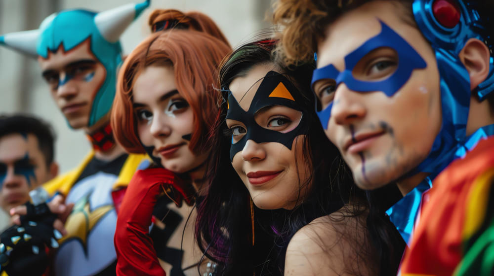 fiesta tematica superheroes Anima'ns Animación infantil para eventos, bodas, comuniones...