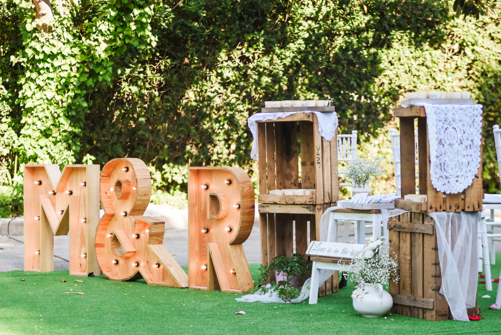 photocall letras luminosas Anima'ns Animación infantil para eventos, bodas, comuniones...